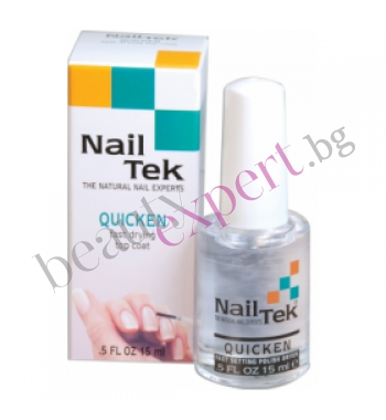 Nail Tek - "Quicken" - Бързосъхнещ топ лак